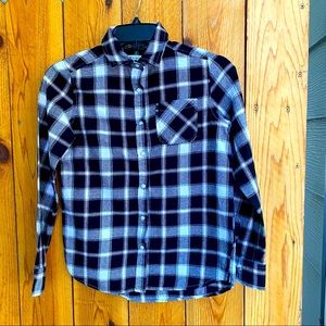Plaid Tractr Button Up Girls Shirt NWOT